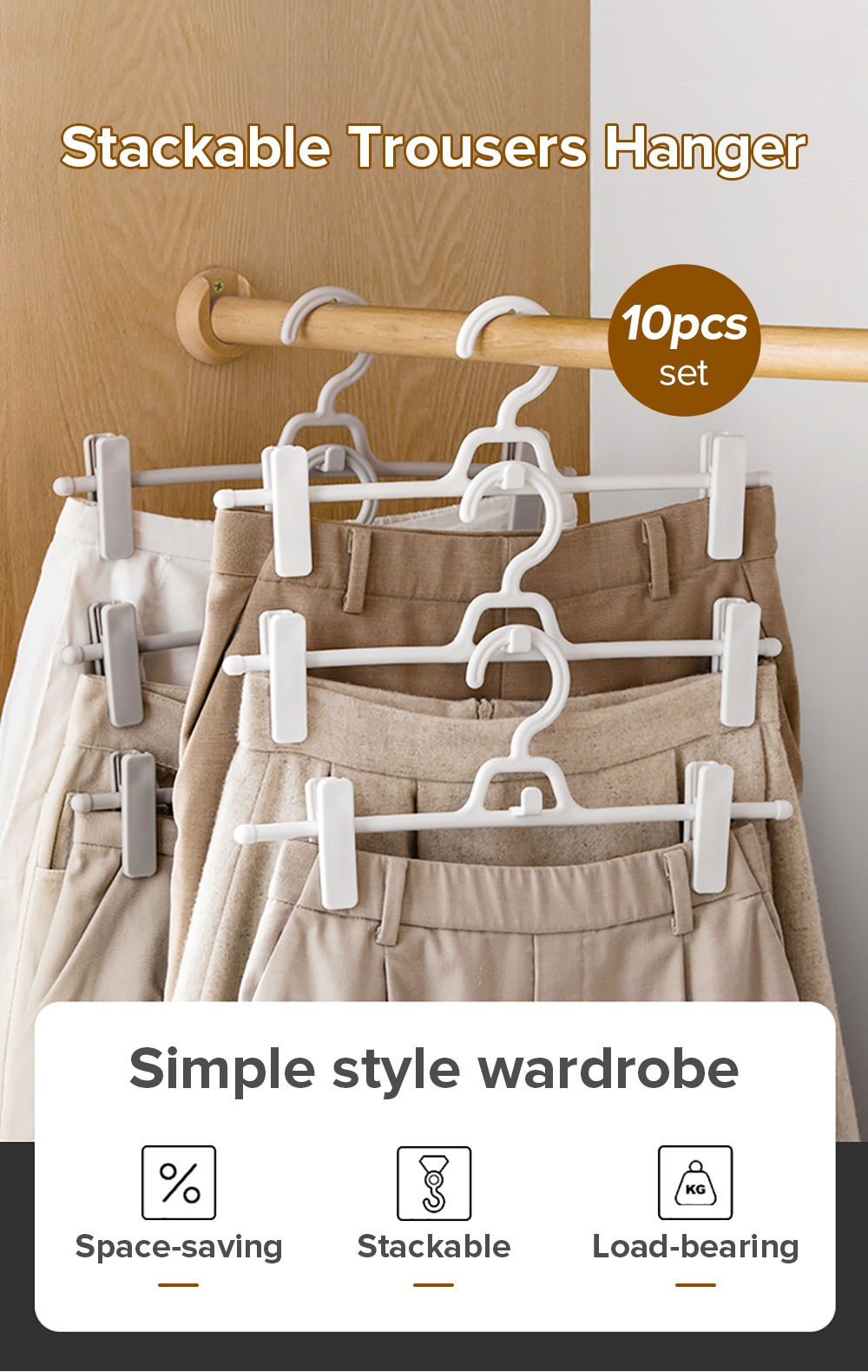 Multi-purpose Stackable Trousers Hanger-1